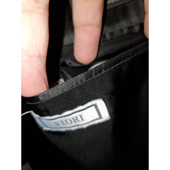 Fiori Men's Suit Jacket Gingham Print Virgin Wool Marshall Fields Size 44 - Picture 10 of 10